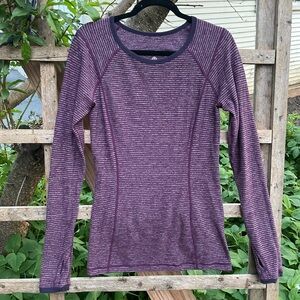 Lululemon Run Turn Around Long Sleeve Top Reversible Activewear Shirt
